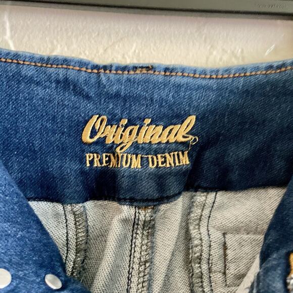 Zoe Fashion Size XS Jeans - Original Premium Denim Ripped Buttons Trendy Stylish - Picture 7 of 9